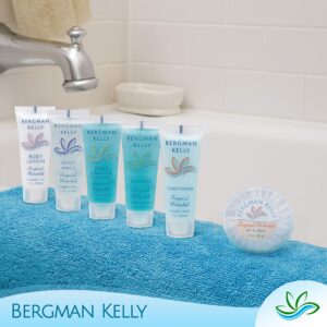 BERGMAN KELLY Travel Size Body Wash (1 fl oz, 100 PK, Tropical Waterfall), Delight Your Guests with an Invigorating and Refreshing Hotel Body Wash, Mini and Small Size Guest Hotel Toiletries in Bulk