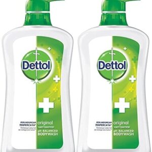 Dettol Anti Bacterial pH-Balanced Body Wash, Original, 21.1 Oz/625 Ml (Pack of 2)