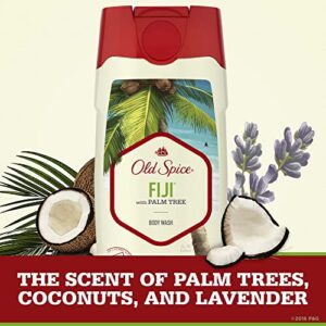 Old Spice Fresher Collection Body Wash for Men, Fiji with Palm Tree Scent, 25 fl oz (Pack of 4)