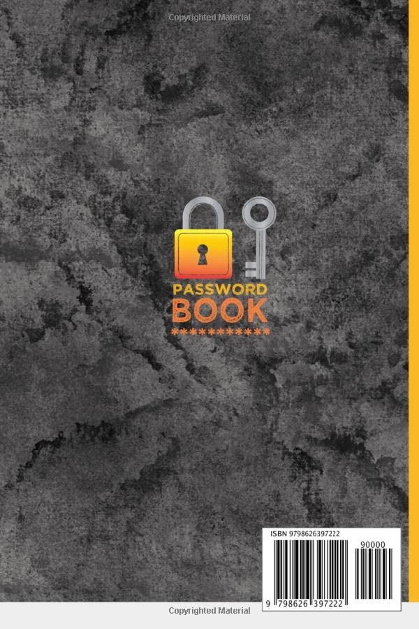 Password & Account Number Book: Great Password Book for never forget the login info, bank account number, bills, each social media account, online ... assistance. Password Log Book Alphabetical.