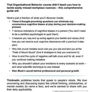 Lay Off Your Cognitive Biases: How To Identify Them And Ways To Prevent Disastrous Mistakes And Missed Opportunities At Work (Decision Making Mastery)