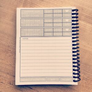 TrainRite Compact Fitness Journal - NO EXCUSES Black (An Exercise Log Book)