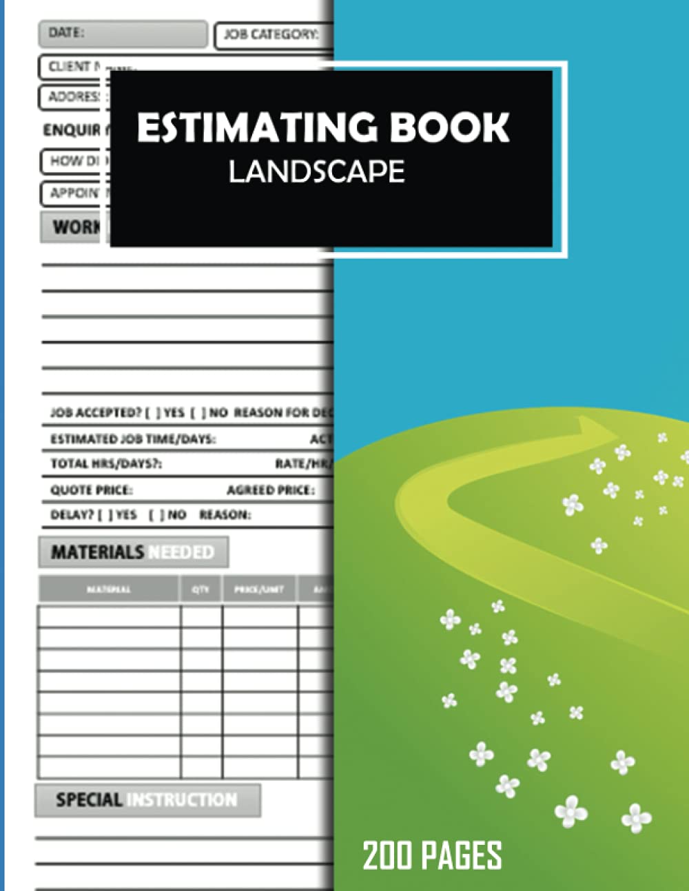 Estimating Book Landscape: Designed For Lanscapers To Track Work Quote. Estimate Log and Form For Landscaping Work and Lawn Care Operator. Appreciation Gifts For Landscapers