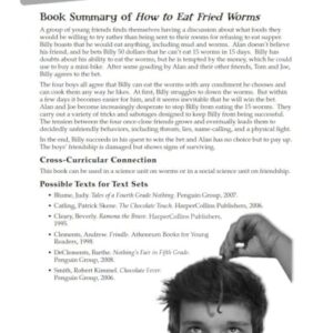 How to Eat Fried Worms: An Instructional Guide for Literature - Novel Study Guide for Elementary School Literature with Close Reading and Writing Activities (Great Works Classroom Resource)