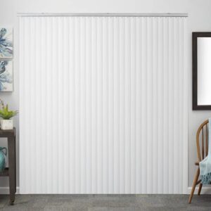 Vertical Blinds Replacement Headrail Track Custom Made to Your Size, Stack, and Control Type - Complete with Brackets and Hardware (64.5 inches)