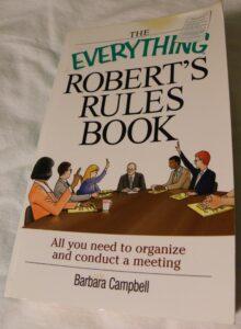 the everything robert's rules book: all you need to organize and conduct a meeting