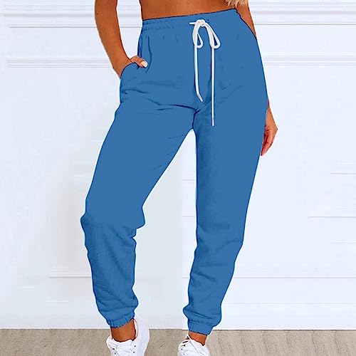 Chounliem Ladies Sweat Pants, with Pockets Sweatpants Women Baggy Women'S Sweats Women Pant Grey Sweatpants Wide Leg Fleece Sweatpants Women Track Orders to Be Delivered Womens Plus Size Prime Deals