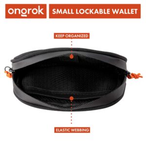 ONGROK Carbon Technology Pouch Small (4X6), Bamboo Derived, Durable Zipper, Combo Locking Wallet to Stash Away Goods with Care