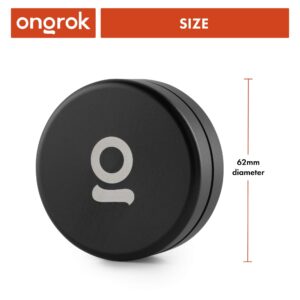 ONGROK Storage Puck, Black, Perfect Size Case to Store in Your Pocket, Airtight, Preserves Moisture Profile, Smell and Aroma