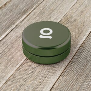 ONGROK Storage Puck, Green, Perfect Size Case to Store in Your Pocket, Airtight, Preserves Moisture Profile, Smell and Aroma