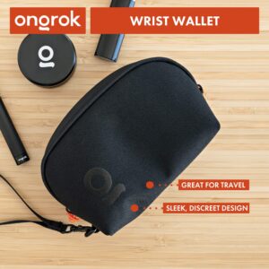 ONGROK Carbon Technology Wrist/Clutch Bag | Small Wristlet Purse, Waterproof Zipper Sealed