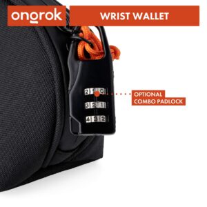 ONGROK Carbon Technology Wrist/Clutch Bag | Small Wristlet Purse, Waterproof Zipper Sealed