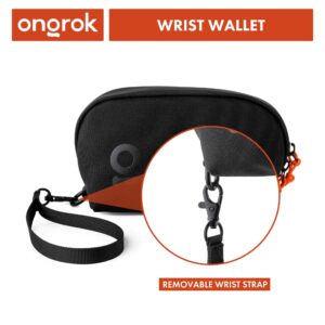 ONGROK Carbon Technology Wrist/Clutch Bag | Small Wristlet Purse, Waterproof Zipper Sealed