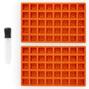 ongrok scored silicone gummy molds, 4ml, with dropper, bpa free