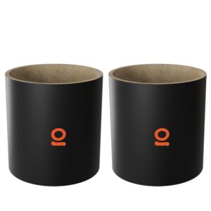 set of 2 replacement filters for ongrok personal air filter 2.0, eco-friendly, paper and carbon based, 500+ exhales