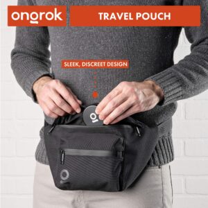 ONGROK Carbon Technology Waist Bag | Small Odor Proof Backpack, Newest Model, Waterproof Zipper Sealed, Carbon Lined Waist Pouch, Unisex/Men/Women