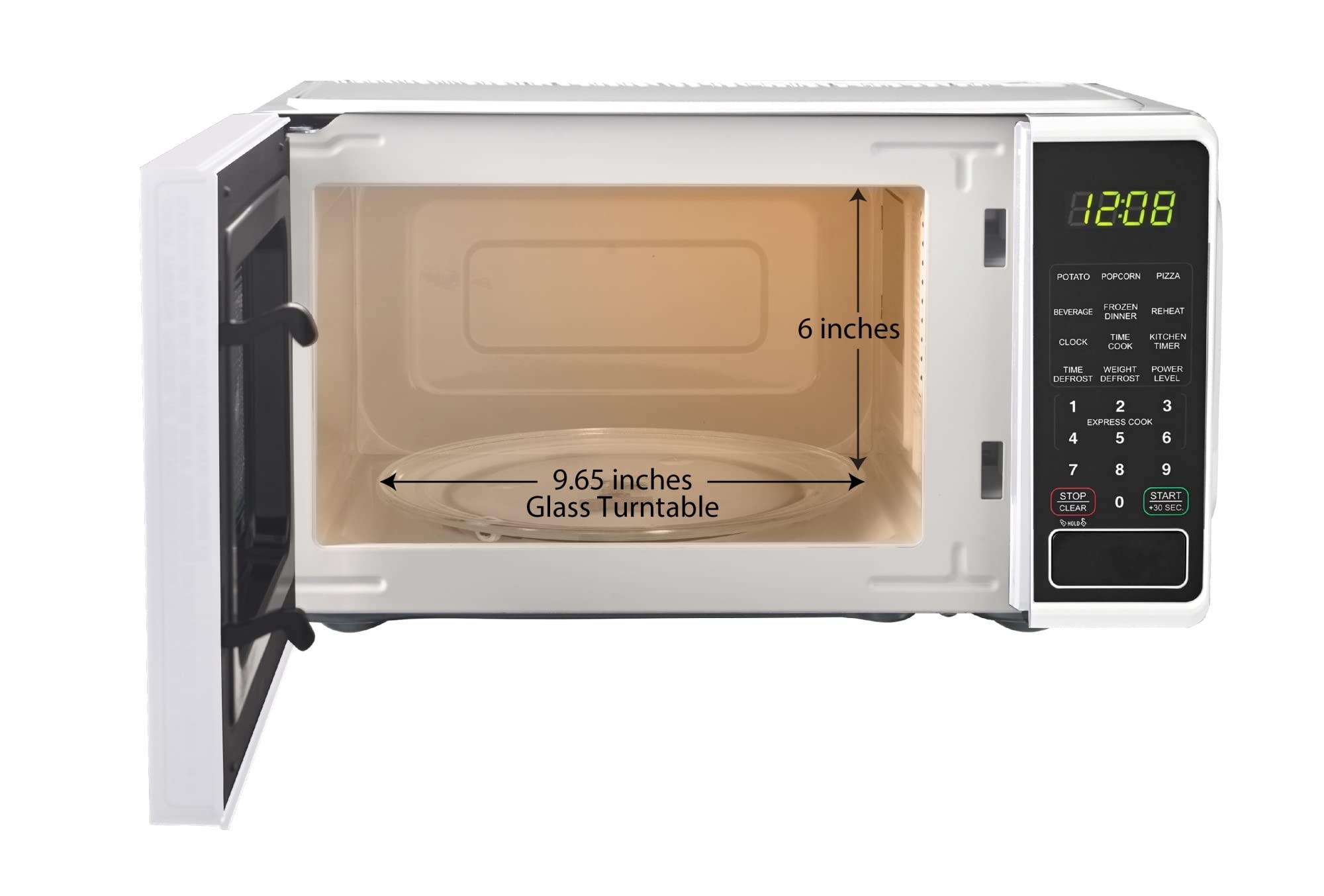 0.7 cu. ft. Countertop Microwave Oven, 700 Watts (Color : White)