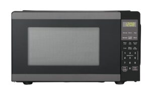 0.9 cu ft countertop microwave oven, 900 watts, new (color : black stainless steel)