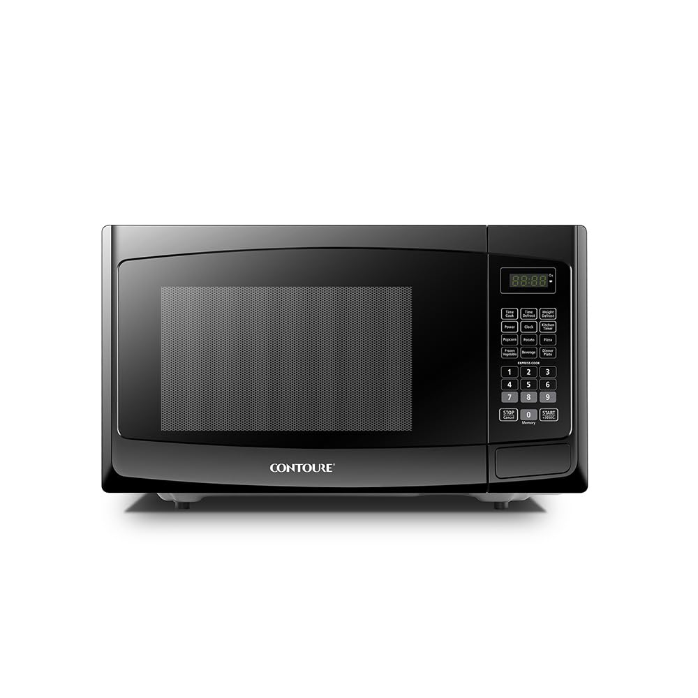 CONTOURE RV Built-In Microwave Oven | Perfect RV Replacement | 900W Power, 10 Power Levels | Easy-Clean Interior | LED Display | Quick-Cook Settings | RV-980B