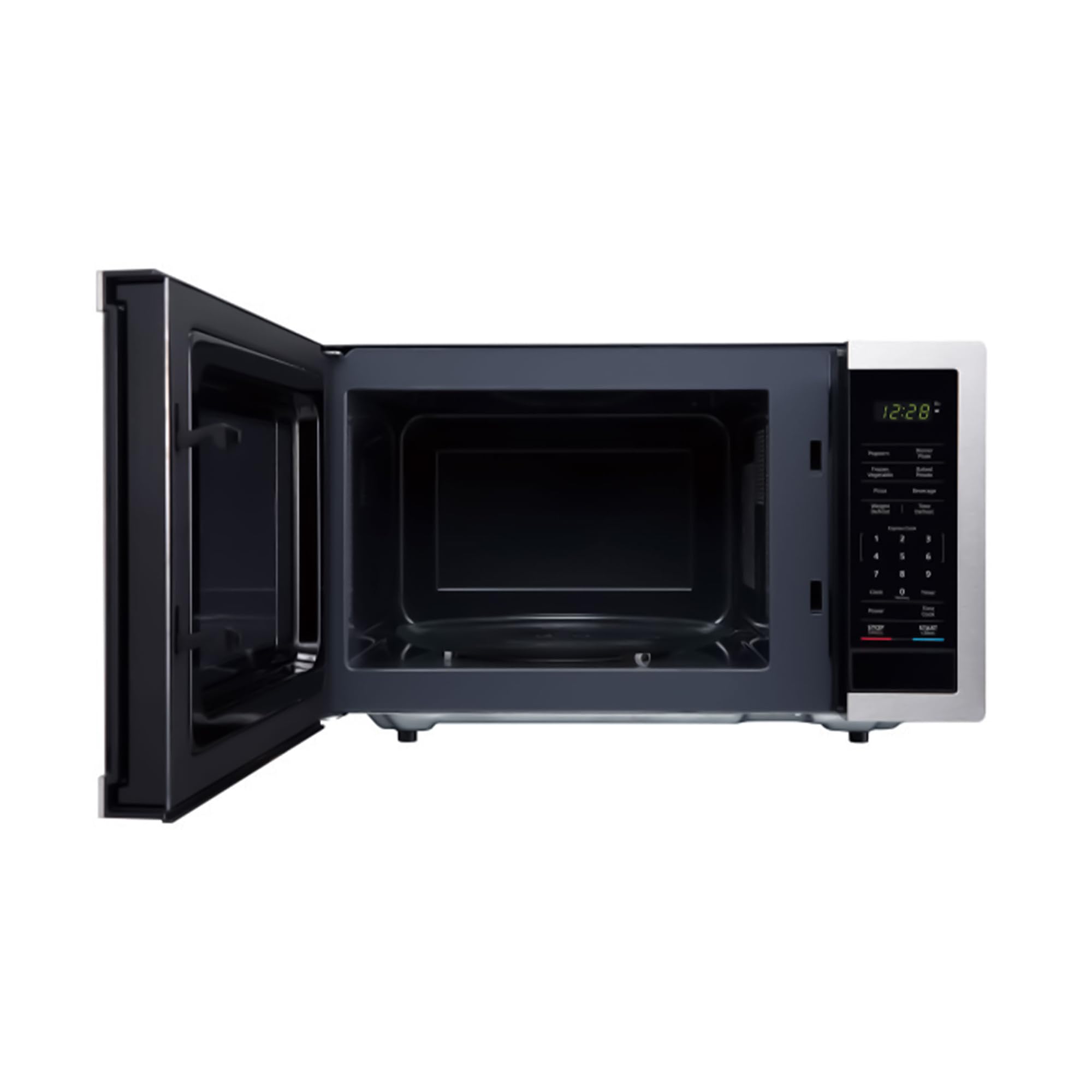 Magic Chef 900 Watts 0.9 Cubic Feet Small Countertop Microwave Oven for Compact Spaces with 6 Pre Programmed Cooking Modes, Stainless Steel