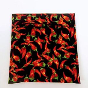 Potato Bag, Microwave Potato Bag, Potato Cooker bag, Potato Pouch, Baked Potato Bag, Cotton Bag in a Red Chili Pepper Fabric Print