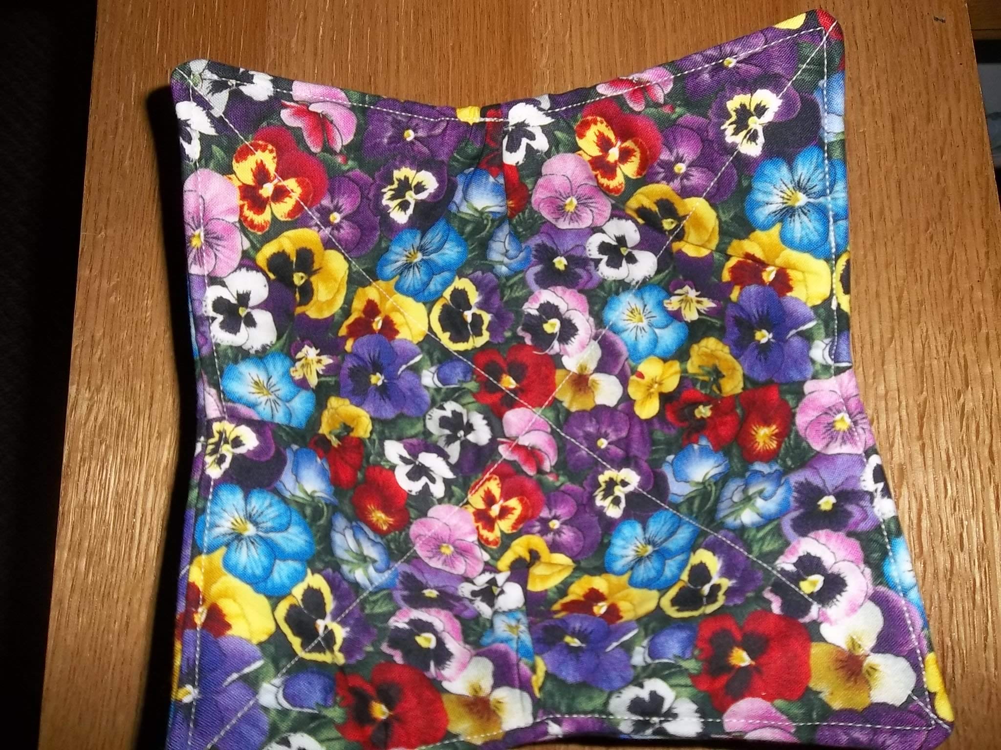 Microwave Bowl Cozy Cozies Pansy 10 Inches