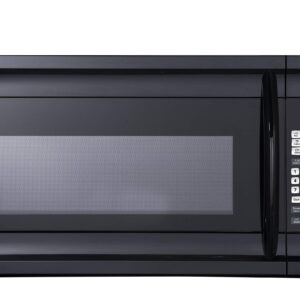 Impecca OM-1600K 1.6 cu. ft. Over-the-Range 30” Microwave Oven 1000 Watts, with Surface Light, 2 Speed Vent System, Touch-pad Controls, Digital Clock, Timer, LED Display and Child Lock, Black