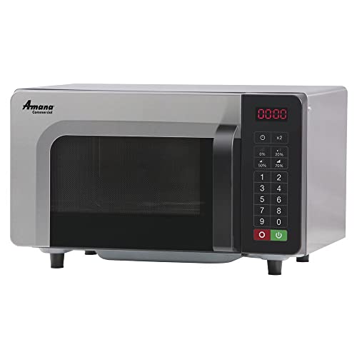 AMANA RMS10TSA, Commercial Microwave, 0.8 Cu. Ft, 1000 Watt, Touch Controls, Stainless Steel