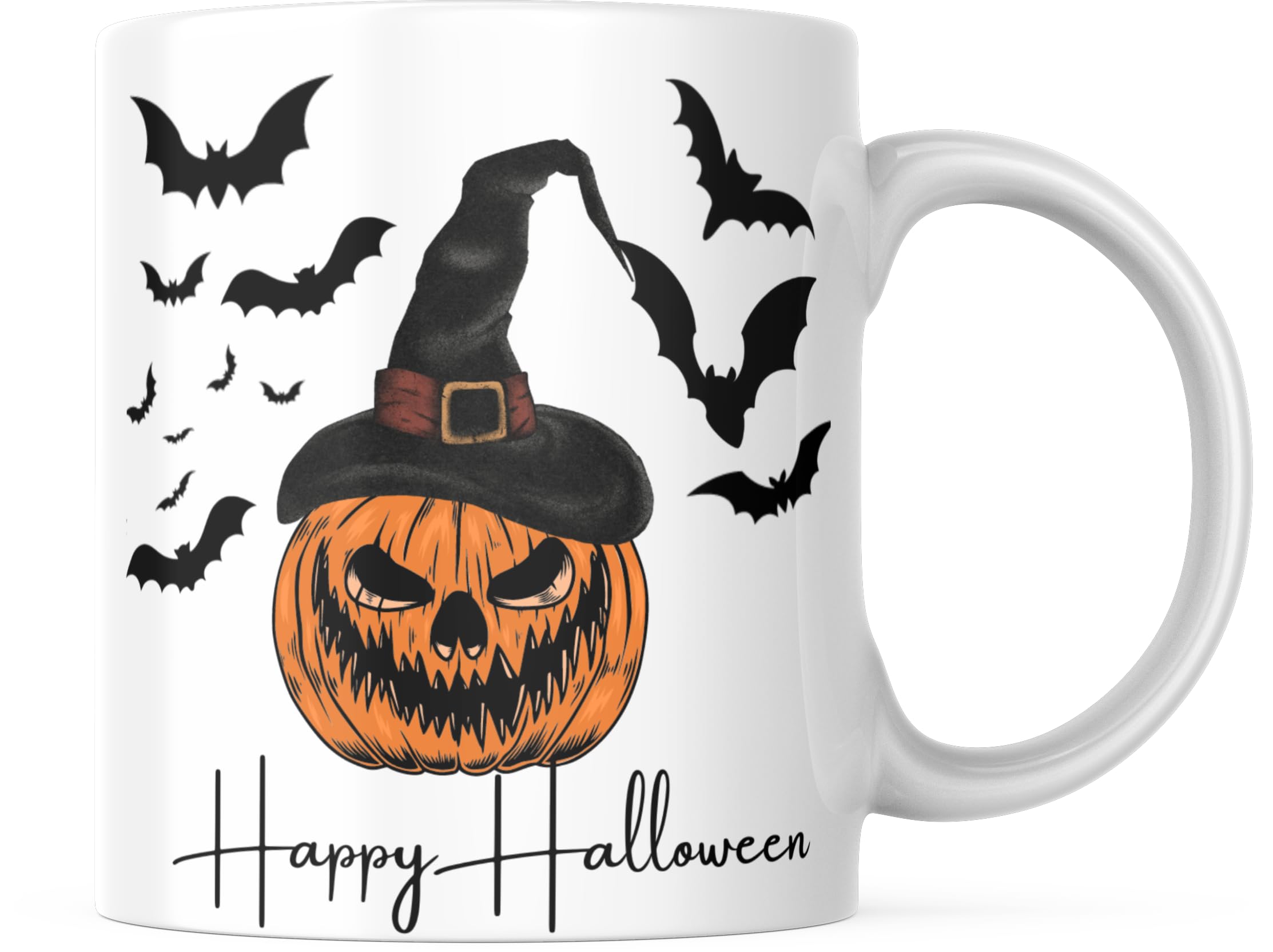 Halloween Mug, 12oz Ceramic Mug, Dishwasher and Microwave Safe, High Quality Sublimation, Perfect Gift For Halloween, Perfect Fall Gift, By Blair's Best Gifts LLC