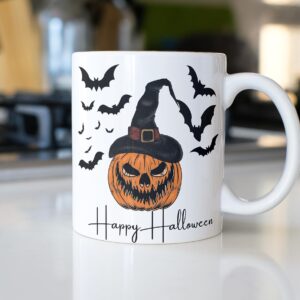 Halloween Mug, 12oz Ceramic Mug, Dishwasher and Microwave Safe, High Quality Sublimation, Perfect Gift For Halloween, Perfect Fall Gift, By Blair's Best Gifts LLC