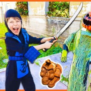 Ninja Attacks Creepy Halloween Pumpkin Found Top Secret Clues Hidden Inside