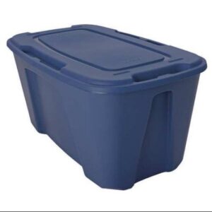 storage tote, 49 gal., blue