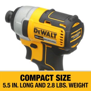 DEWALT 20V MAX Impact Driver, 1/4 Inch, Battery and Charger Included (DCF787D1)