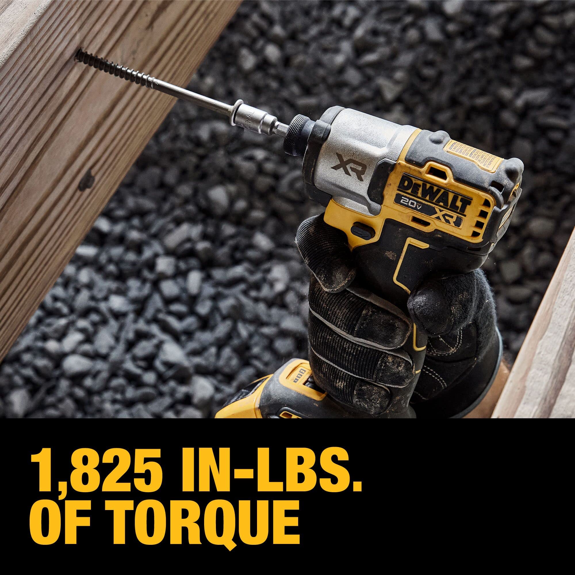 DEWALT 20V MAX Impact Driver, Cordless, 3-Speed, Battery and Charger Included (DCF845D1E1)