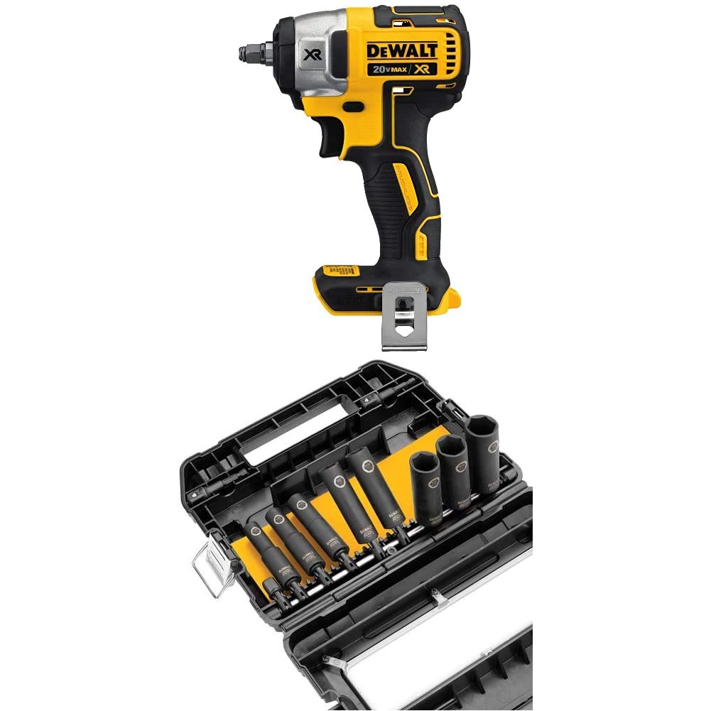 Dewalt Dcf B V Max Xr Compact Impact Wrench Tool Only With Dewalt Dw Inch