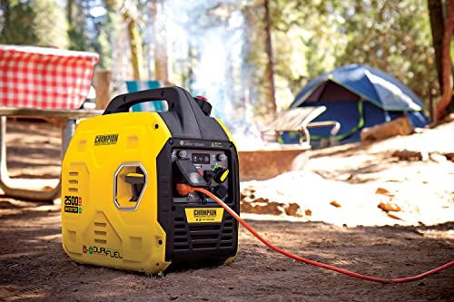 Champion Power Equipment 2500-Watt Dual Fuel Ultralight Portable Inverter Generator with Quiet Technology and CO Shield