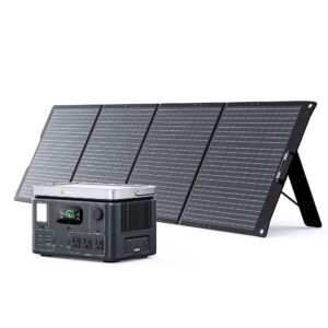 GROWATT Solar Generator VITA 550 Portable Power Station with 200W Solar Panel, UP to 1050W Output, 538Wh LiFePO4 Battery, Fast Solar Charging, Solar Powered Generator for Outdoor Camping/RV/Home Use