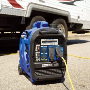 DuroMax XP2300iH 2300-Watt 80cc Dual Fuel Digital Inverter Hybrid Portable Generator, Blue