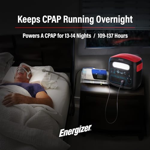 Energizer 960W MAX Portable Power Station, LiFePO4 (LFP), Solar Generator, 110V/700W Pure Sine Wave AC Outlet, USB-C PD 100W, w/Case, LED, Outdoor, Home Emergency, Power Outage, RV, Camping, CPAP