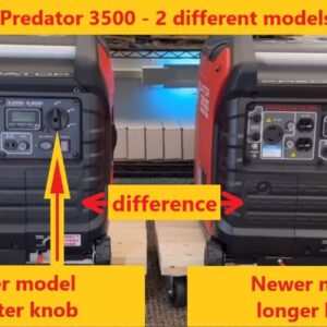 Compatible replacement knob for Harbor Freight Predator 3500 watts inverter generator for the Off-Choke-Run switch selector and compatible screw - new 3d printed part (Shorter - older generator model)