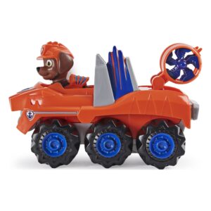 PAW Patrol, Dino Rescue Zuma’s Deluxe Rev Up Vehicle with Mystery Dinosaur Figure, Preschool Toys for Boys & Girls Ages 3 and Up