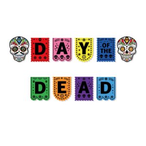 Day of The Dead Porch Banner Dia de Los Muertos Banner Mexican Banner Skulls and Skeletons Mexican Days Banner of Halloween Party Decoration, Days of the Dead Party Decoration