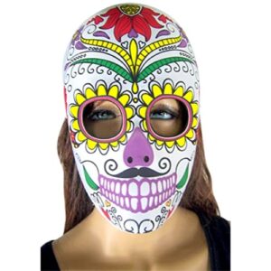 Day of the Dead Sugar Skull Senor Bones Plastic Mask