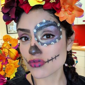 DreamLily Day of the Dead Headband Costume Rose Flower Crown Mexican Headpiece BC40 (Mix-color)