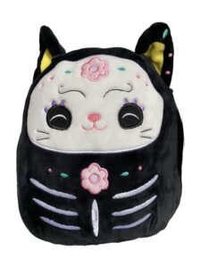 squishmallows official kellytoy 8 inch soft plush squishy toy animals (zelina black cat day of the dead)