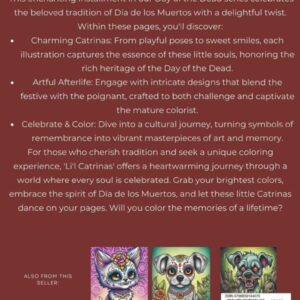 Day of the Dead: Li'l Catrinas - Teen to Adult Coloring: Dias de Los Muertos Little Darlings: Anti-Anxiety Coloring (Day of the Dead Cuties)