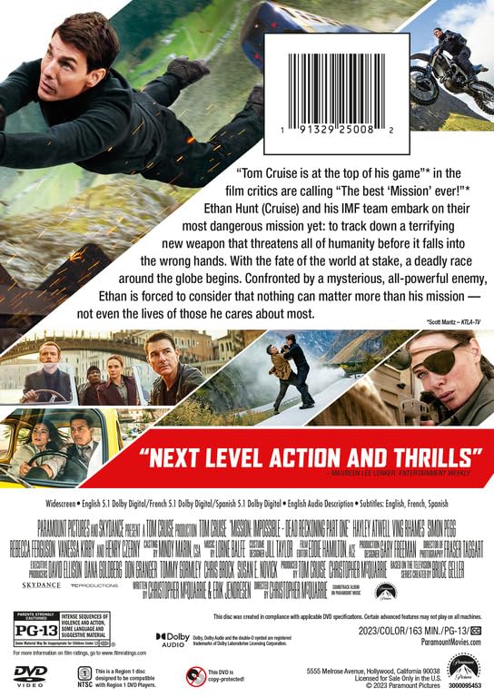 Mission:Impossible - Dead Reckoning Part One [DVD]