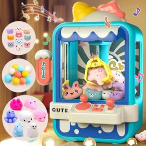 skirfy claw machine for kids, claw game machine,candy machine with 27pcs toy prizes inside,boys arcade machine,adjustable sound,great birthday gifts for boys girls