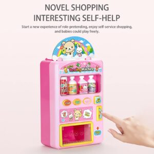 Woleigiao Interactive Drink Vending Machine Toy Pretend Electronic Drink Machines Early Developmental Toy Develop of Life with Music and Light for Boys & Girl