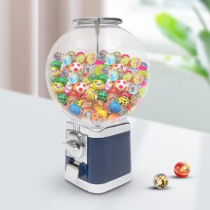 awolsrgiop Candy Dispenser Vending Machine, Candy Machine Gumball Machine Maker Big Bubble Candy Dispenser Machine Toy Vending Machine For Kids 1.26” Ball Bulk Vending Machines w/Key (Dark Blue)